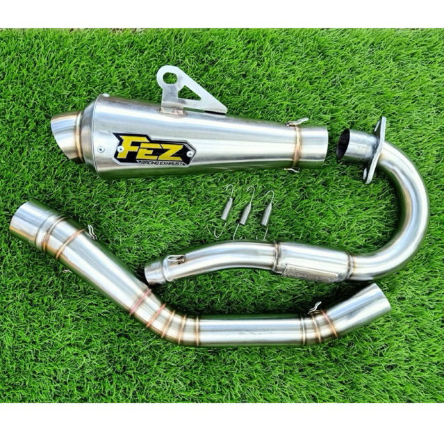 KNALPOT FEZ RACING EXHAUST KLX CRF KERUCUT KOLONG ATAS