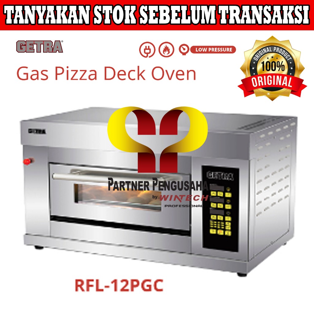 GETRA RFL-12PGC Gas Pizza Deck Oven / Pemanggang Pizza 1 Deck 2 loyang