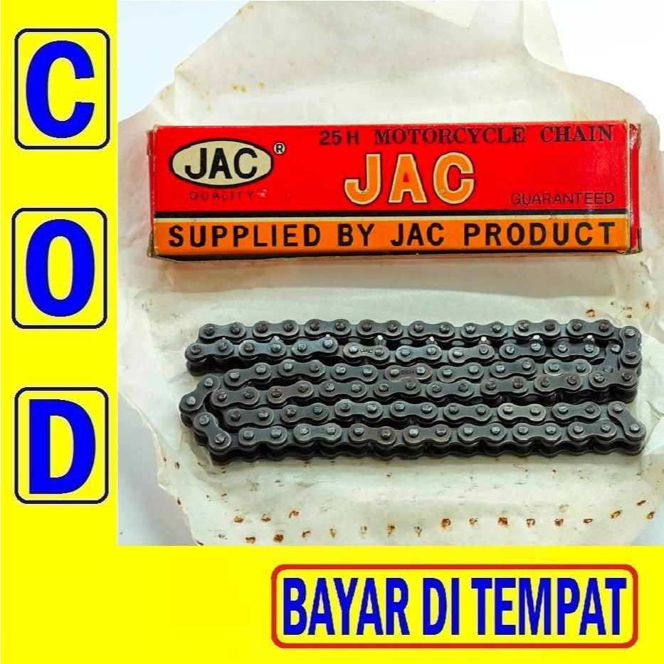 (112A) RANTAI KETENG JAC 25H-100L 25 H 100 l CB100, GL100, GL Pro, GL Max, GL Neo, CB K2 super cup k