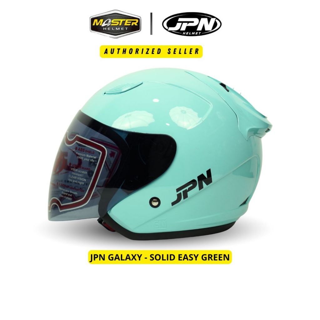 JPN Galaxy Easy Green - Helm Half Face Jpn