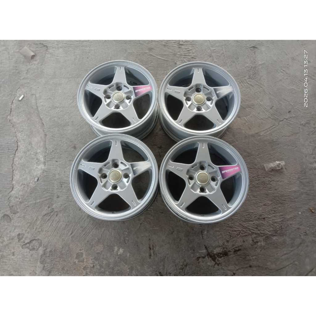 VELG SECOND RACING HSR SPEEDSTER RING 14 PCD 4X100 BUAT BRIO AGYA AYLA