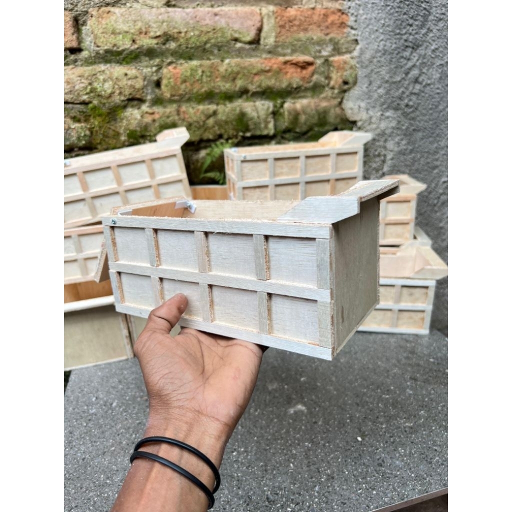 Bak dump miniatur truk plastik bahan triplek 6mm