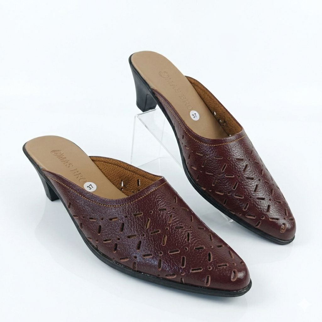 MASBRO SANDAL SLOP WANITA KULIT SAPI ASLI MULTIFUNGSI