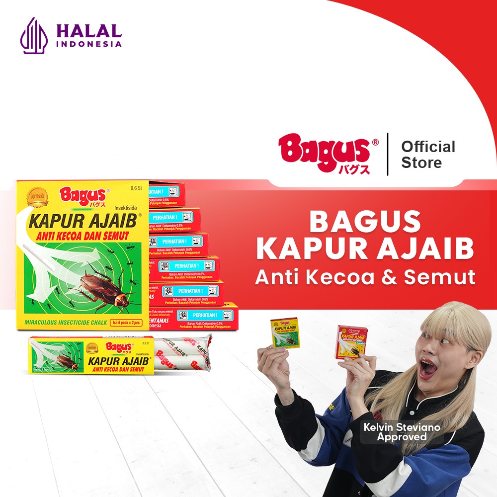 Bagus Kapur Ajaib Anti Kecoa & Semut - 12 Batang / Box