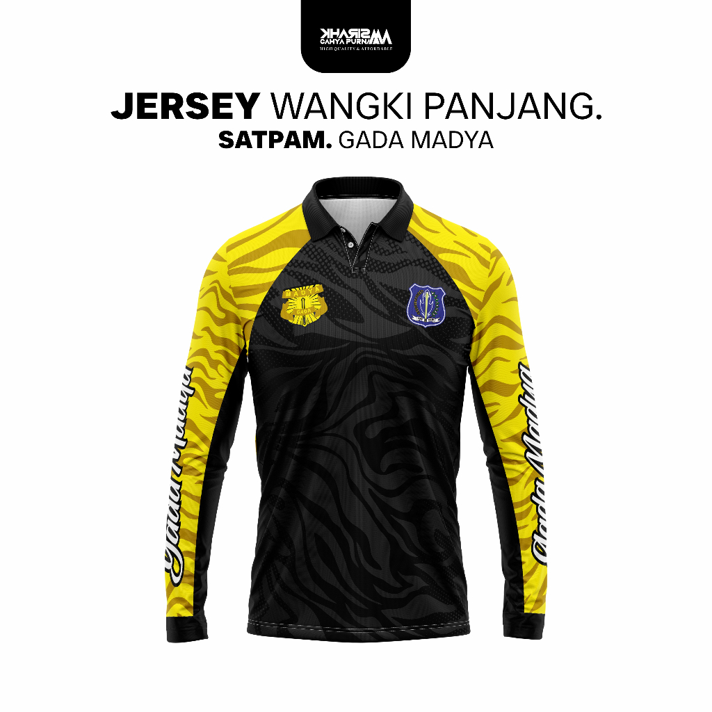 KHARISMA JERSEY WANGKI GADA MADYA TIGER EKSKLUSIF LENGAN PANJANG