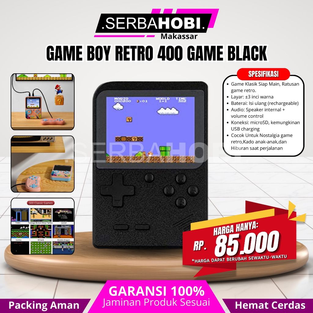 500 in 1 G5/G50 Game boy Retro Games Mini Player 1 Player / 2 Player Game