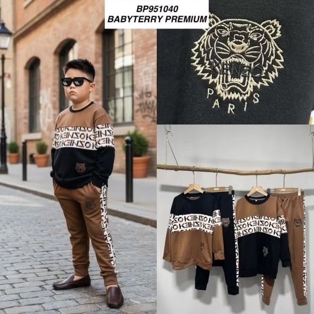 setelan kenzo anak laki laki bahan bagus dan lembut size S -XL