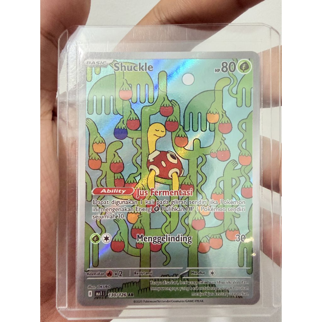 Shuckle AR Pokemon Card