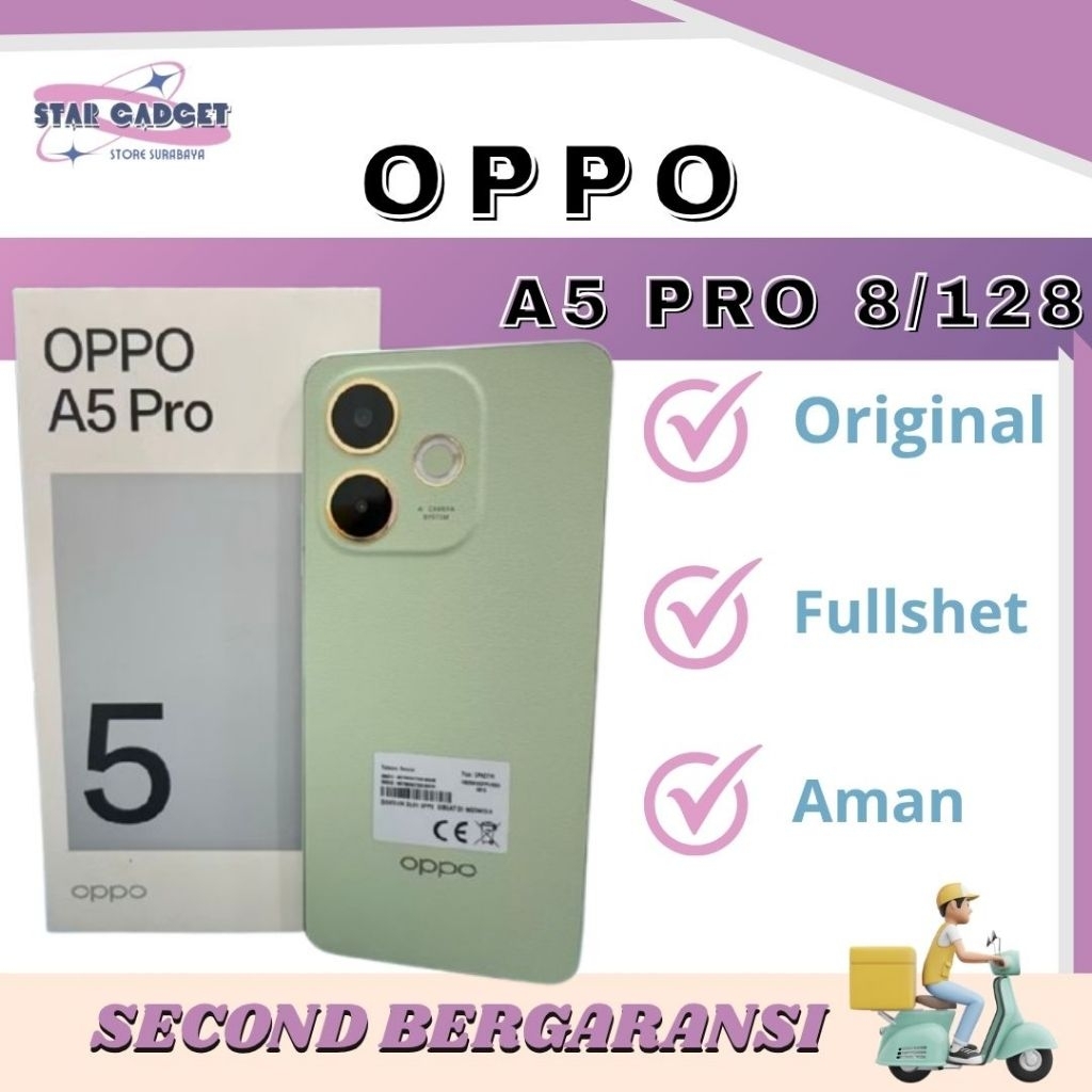 OPPO A5 PRO 8/128 SECOND BEKAS