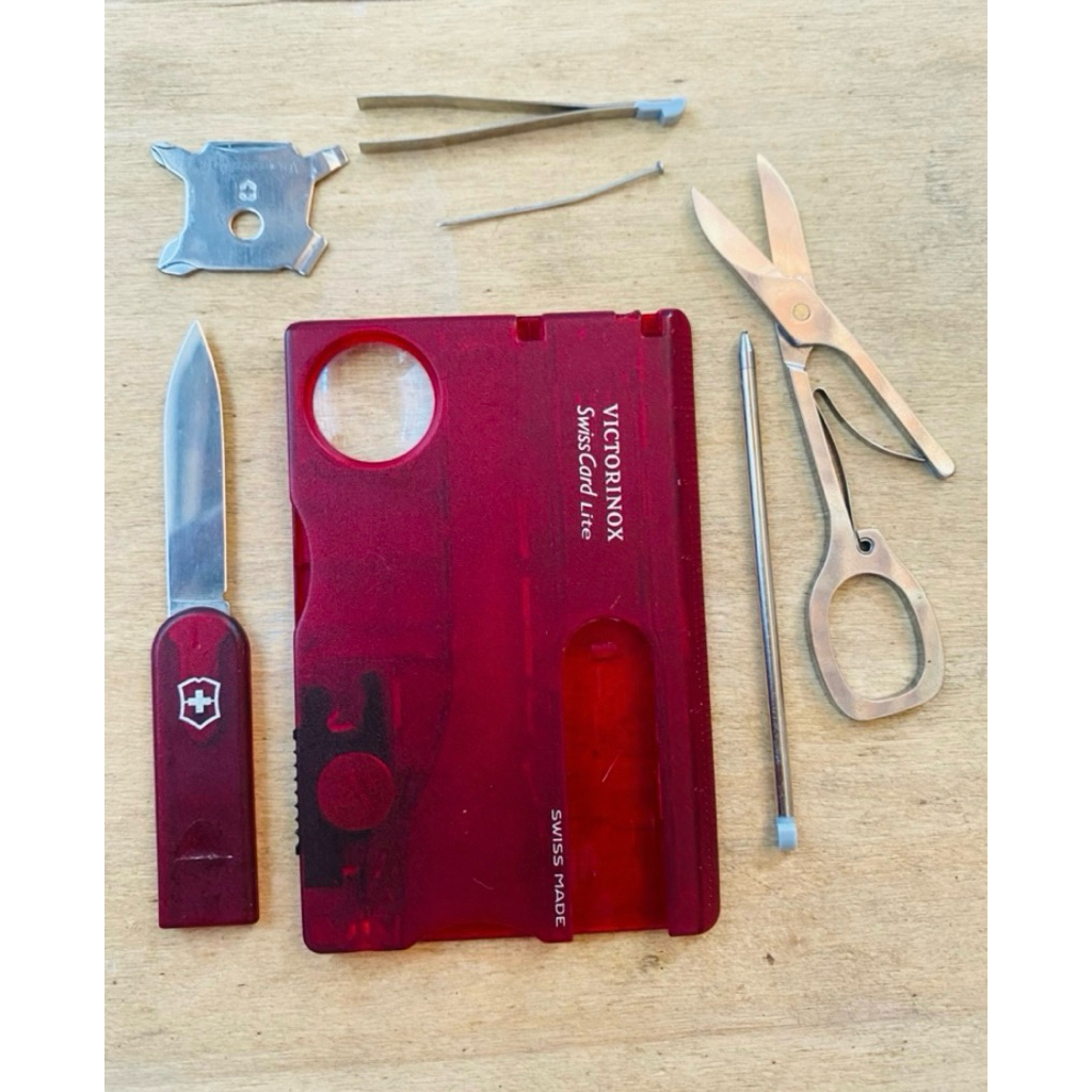 victorinox swisscard lite merah trns (original bekas)