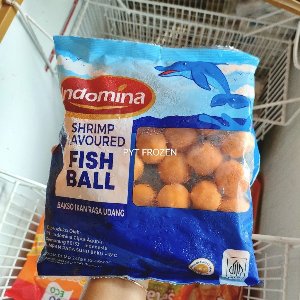 INDOMINA FISH BALL BOLA UDANG 500GRAM
