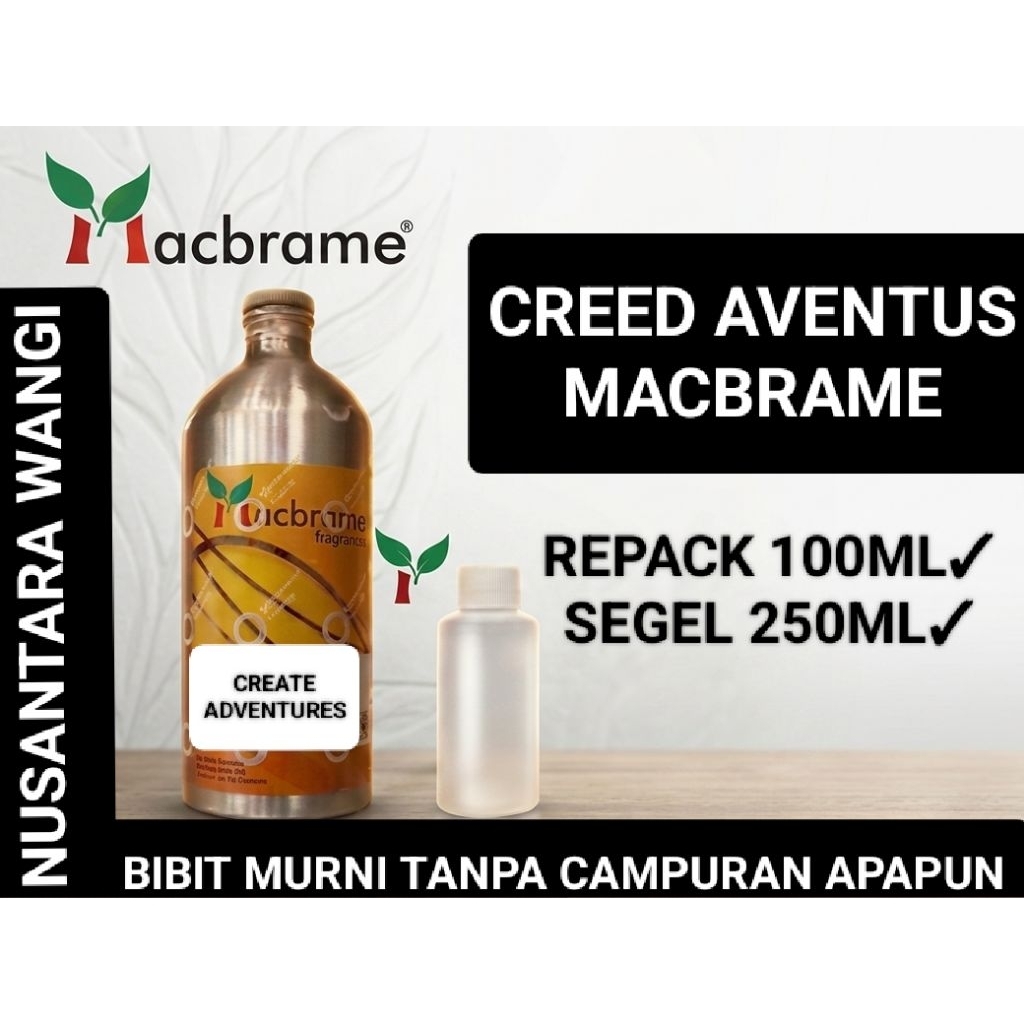 CREATE ADVENTURES MACBRAME 100ML & 250ML / BIBIT PARFUME CR33D AVENTUS MACBRAME SEGEL 250ML