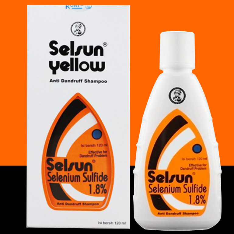 Selsun Yellow Shampoo 120ml - Mengatasi Ketombe, Psoriasis, dan Dermatitis Seboroik