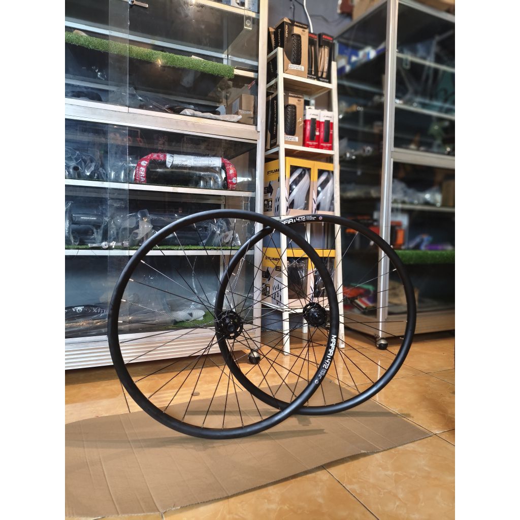 Wheelset mafia 472 hub meroca TA 700c/29inch sepasang gravel mtb