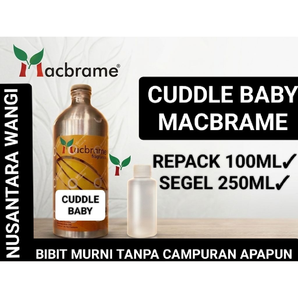CUDDLE BABY MACBRAME 100ML & SEGEL 250ML / BIBIT PARFUME MURNI AROMA CUDDLE BABY by MACBRAME SEGEL 2