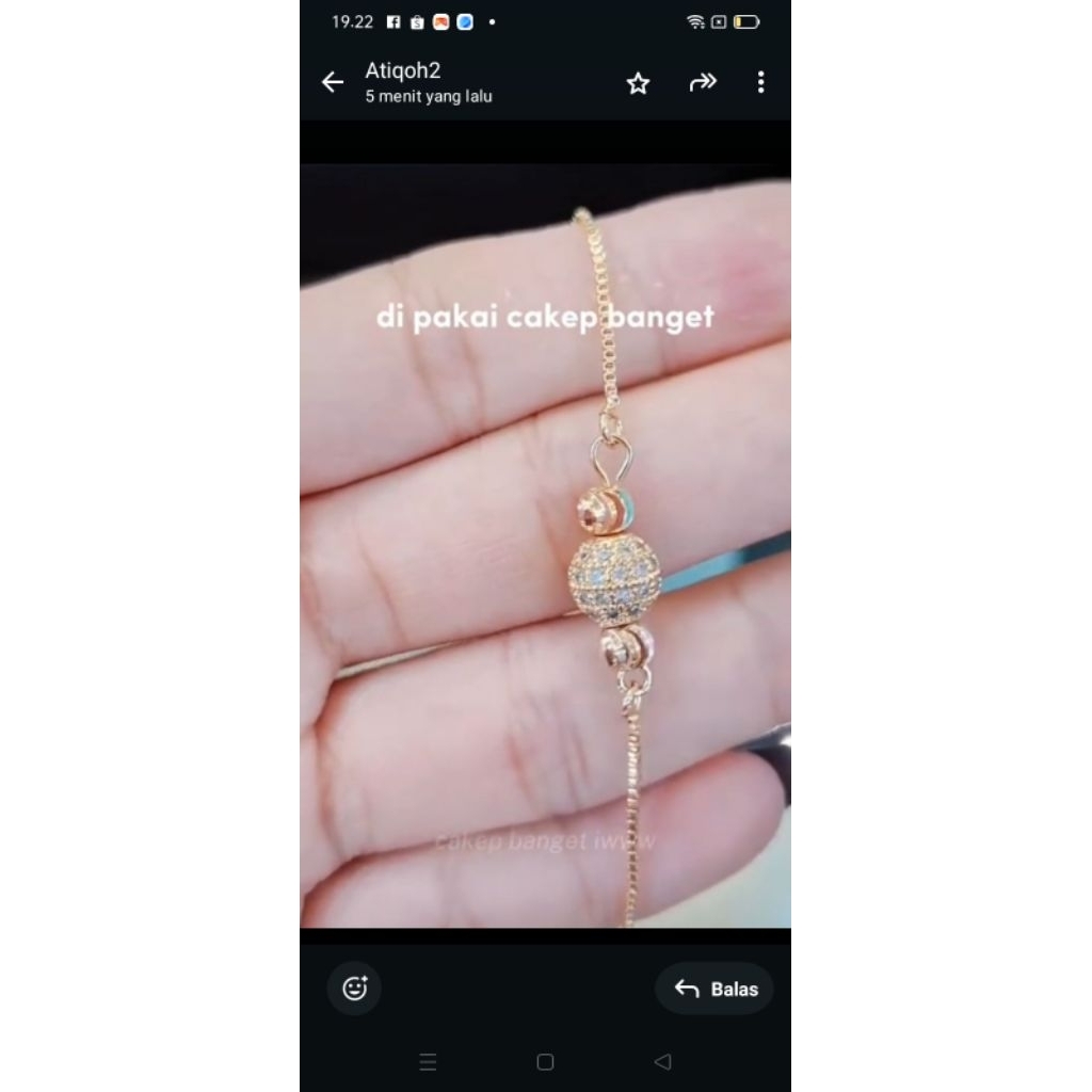 gelang serut bola xuping