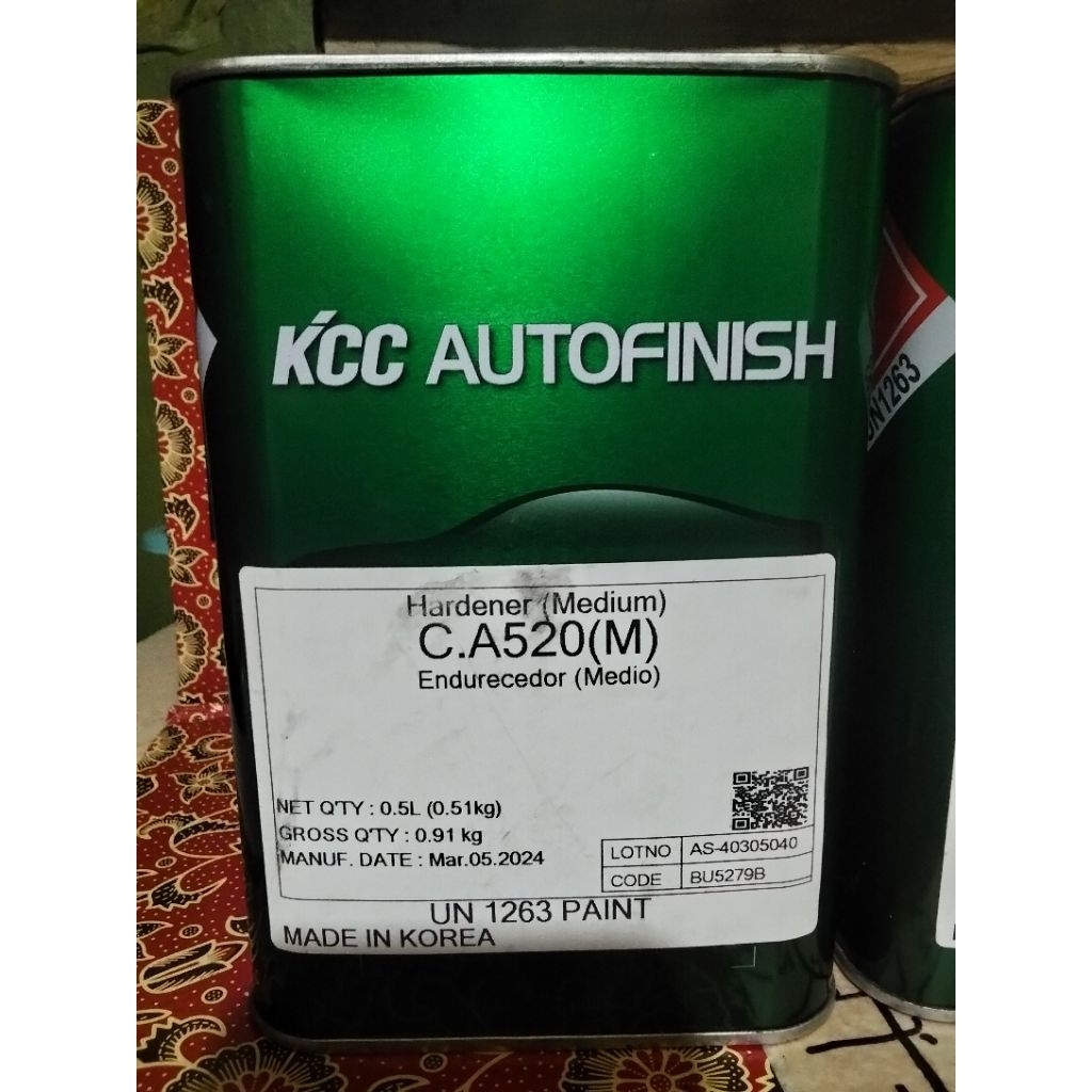 HARDENER KCC HS  khusus CLEAR dan epoxy ( UK 500 ml ) COCOK BISA UNTUK SEMUA CLEAR JENIS PU
