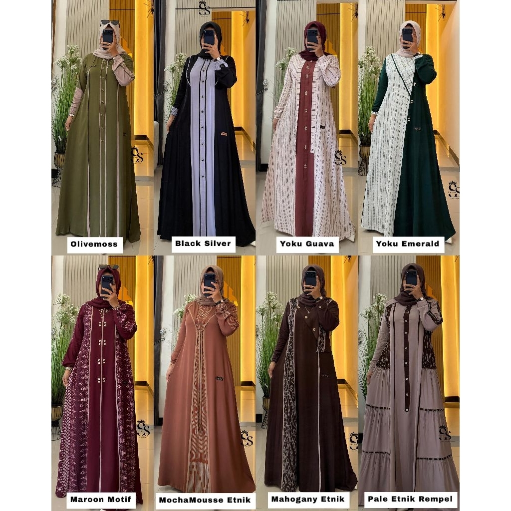 GAMIS SAULIN TERBARU/DRESS SAULIN
