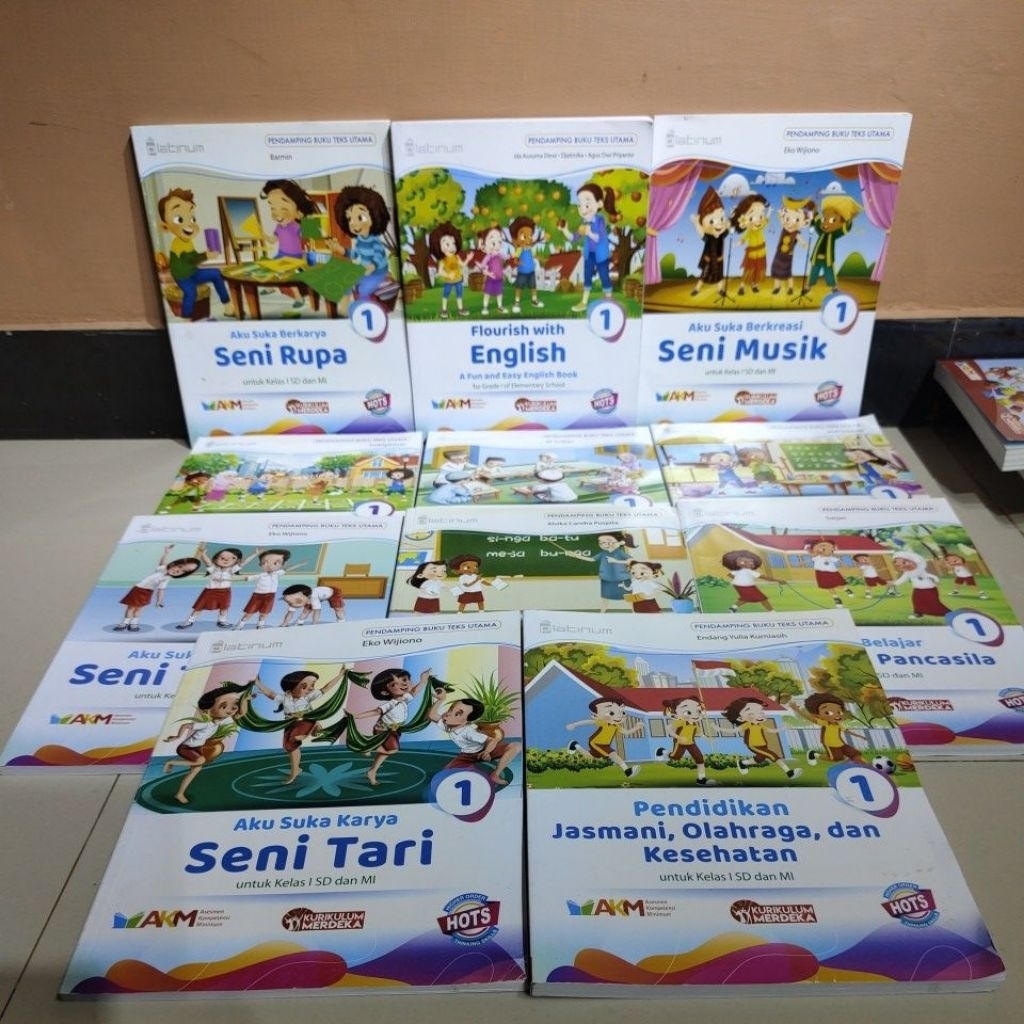 Buku paket kelas 1 SD/MI Penerbit platinum kurikulum Merdeka Hots AKM