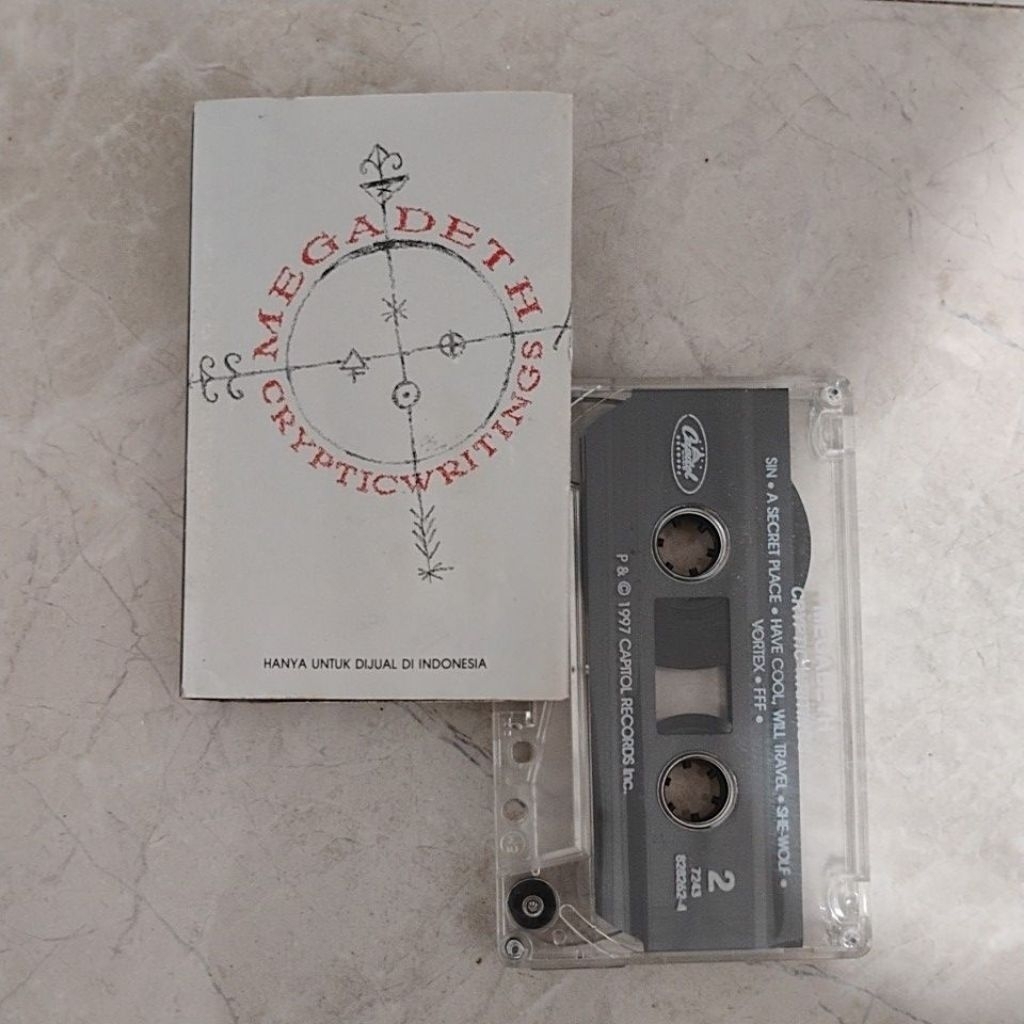 Kaset megadeth - crypticwritings