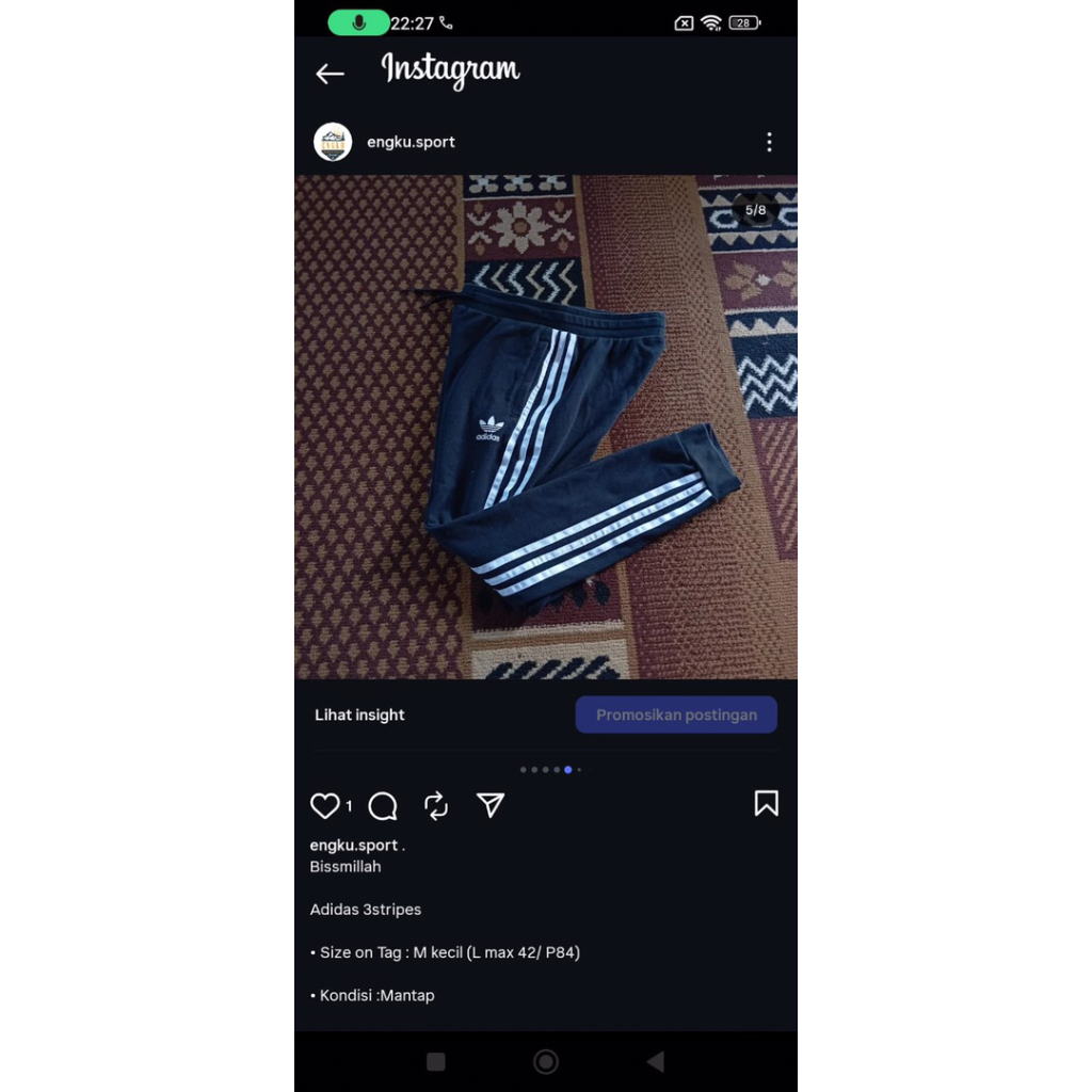 celana panjang adidas