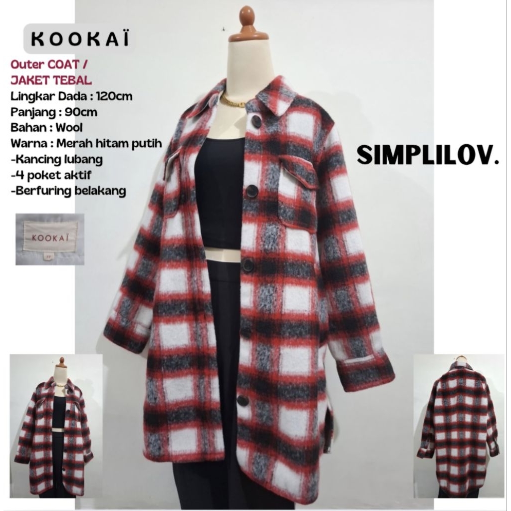 Long Coat wanita wool panjang musim dingin