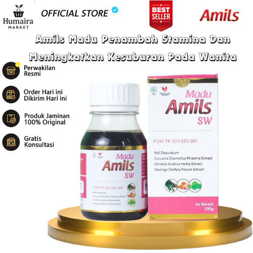 AMILS SW Madu Penyubur Kandungan Bahan Alami Halal BPOM Wanita Kemandulan