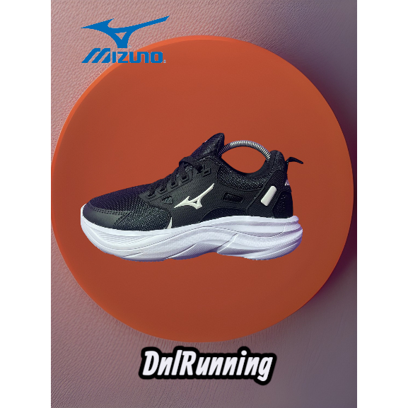 Sepatu Mizuno Pria Model Running Hitam Putih - Sepatu Olahraga Volly - Spatu Sneakers Pria Wanita Or