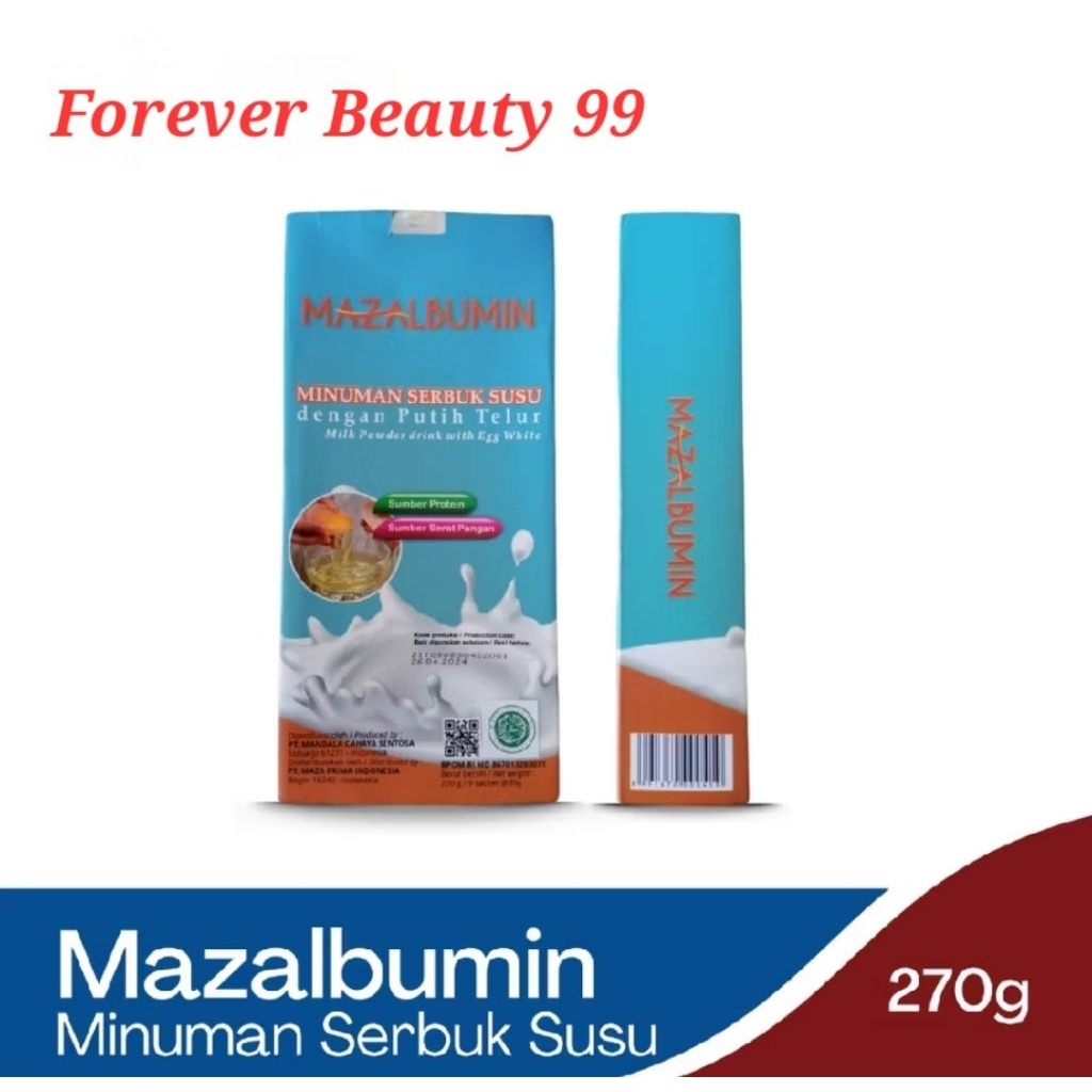 Mazalbumin - minuman serbuk susu dengan putih telur - BPOM