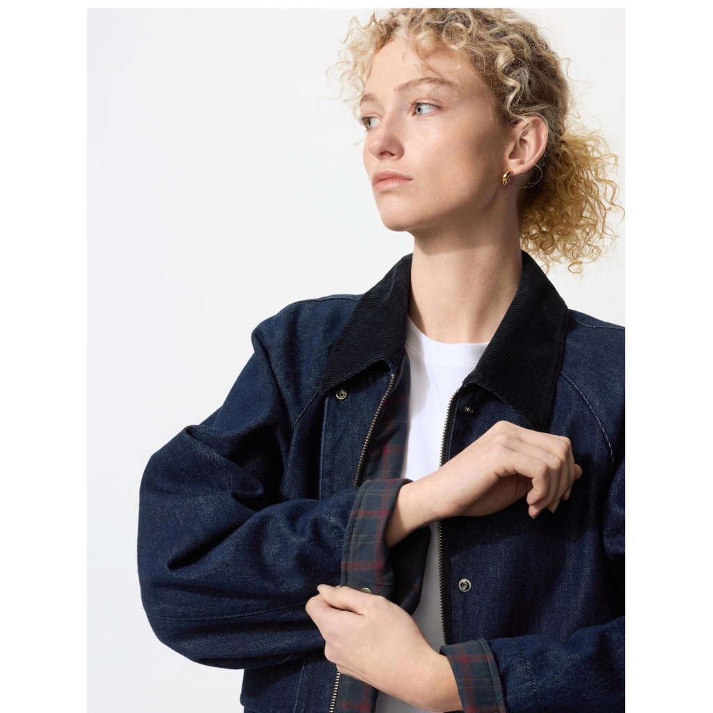 Uniqlo Utility Short Jacket Denim