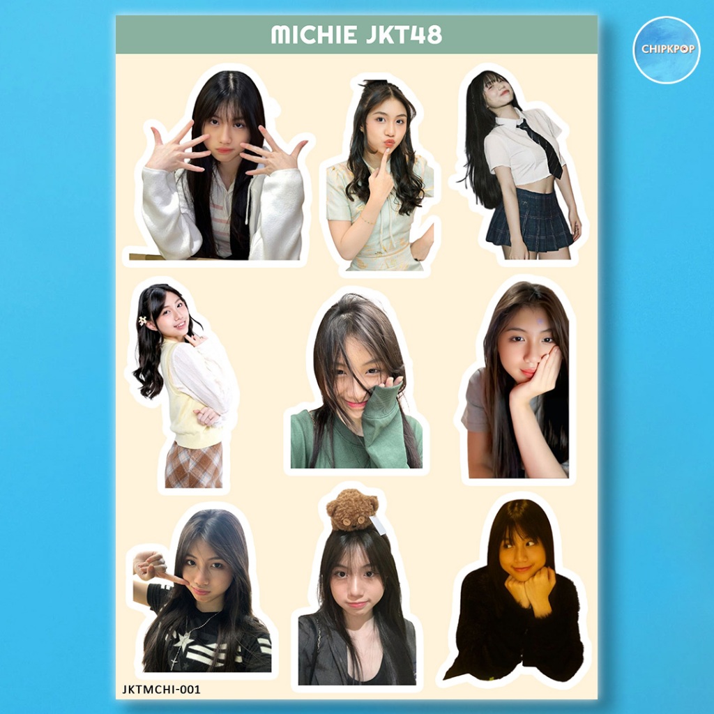MICHIE STIKER JKT 48 I STIKER JKT 48 I JKT 48 NEW ERA I STIKER MICHIE JKT48 I STIKER HOLOGRAM JKT48