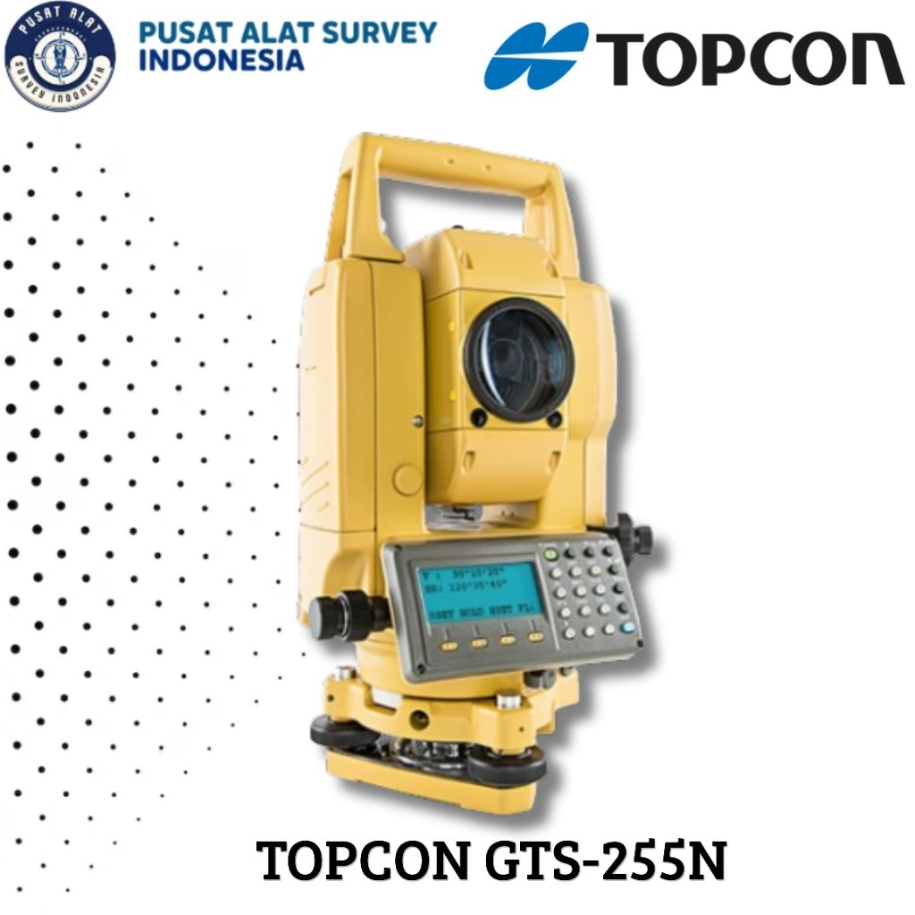 Total Station Topcon GTS-255/Lengkap set Murah