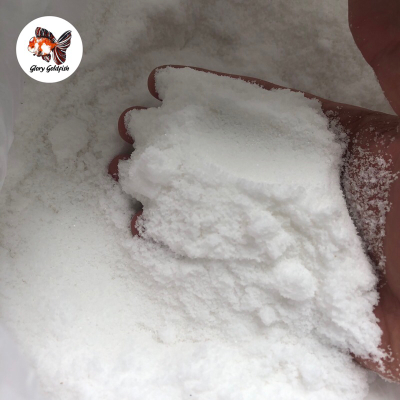 Garam Ikan Hias Koki Koi Predator Cupang Guppy Garem Kristal Halus Import Premium 500gr dan 1kg Menc