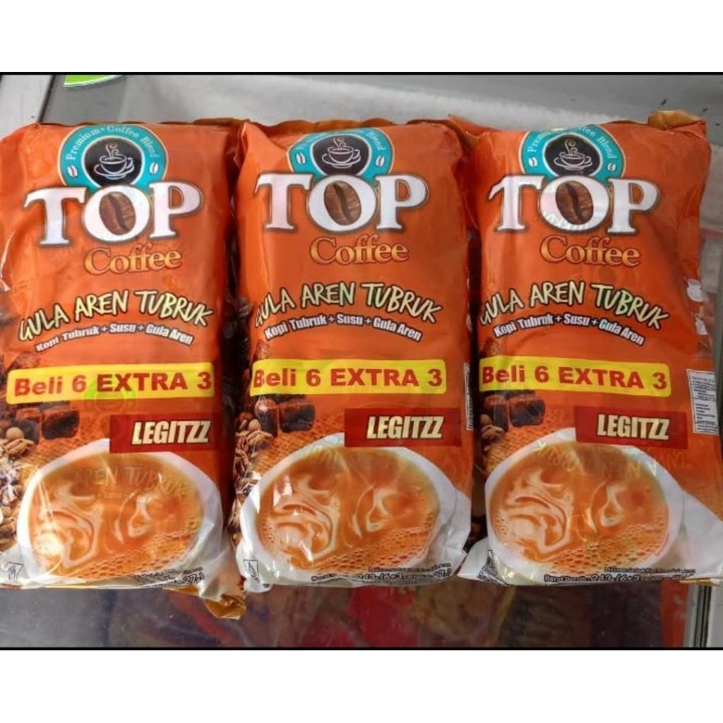 Kopi Susu Gula Aren Tubruk 3in1 6+3 Sachet - Perpaduan Kopi, Susu, dan Gula Aren