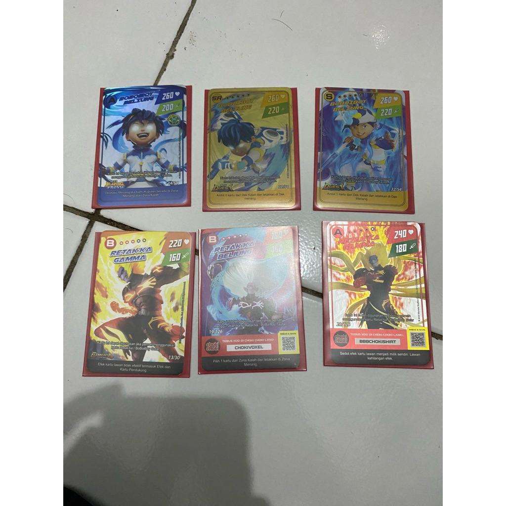 Monsta galaxy card deck Boboiboy beliung (SR)