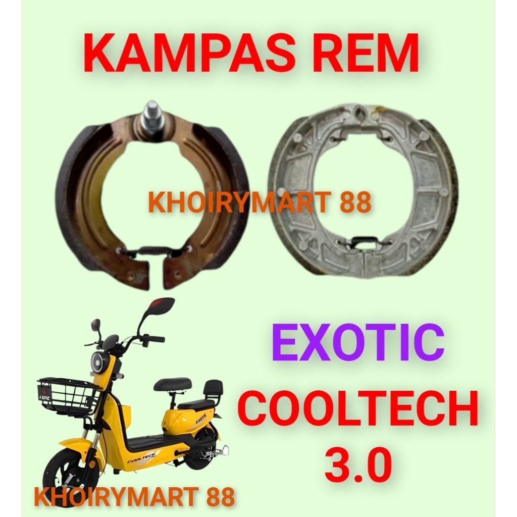 kampas rem exotic cooltech 3.0 kampas rem sepeda listrik exotic cooltech 3.0