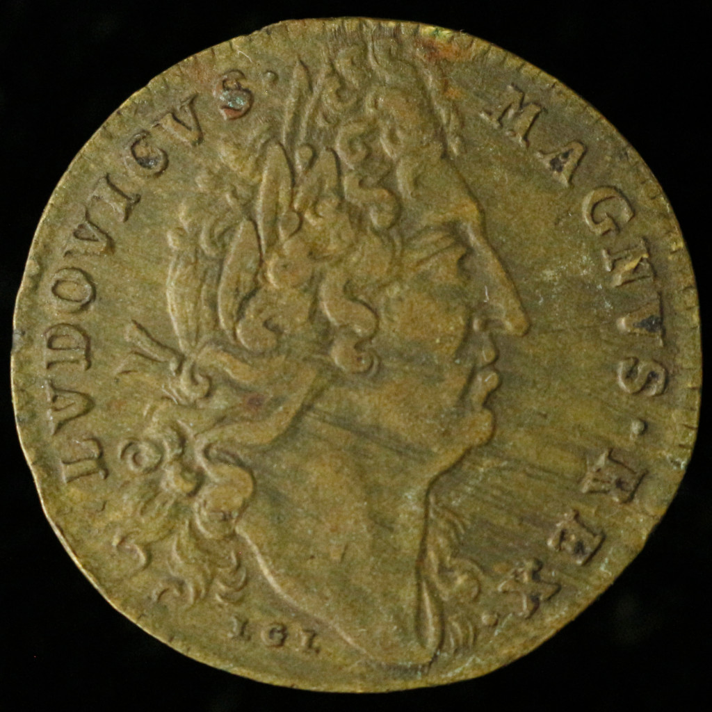 Koin Token Antik Kerajaan Prancis Jeton Louis XIV Fert Unus Onus