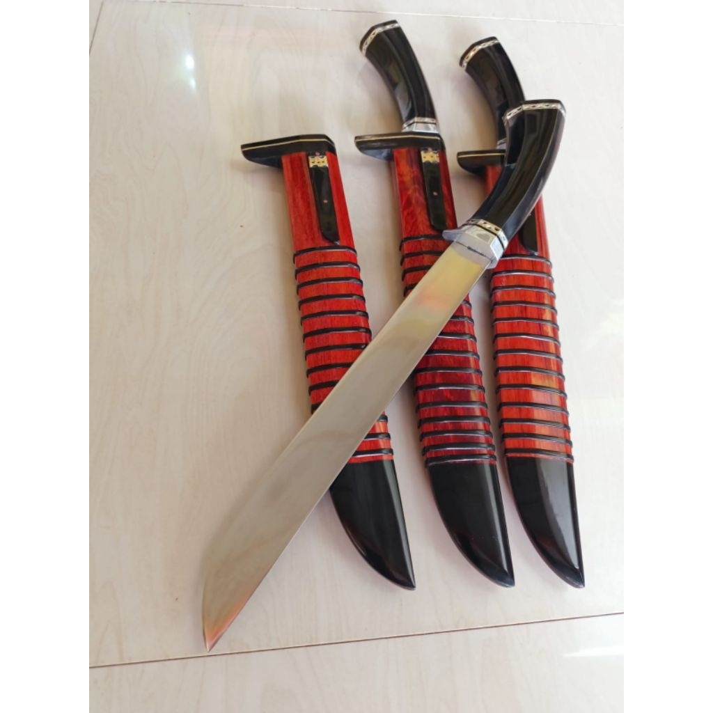 GOLOK PISAU SEMBELIH BAJA BOHLER N695 HANDLE TANDUK 30 CM SUPER TAJAM