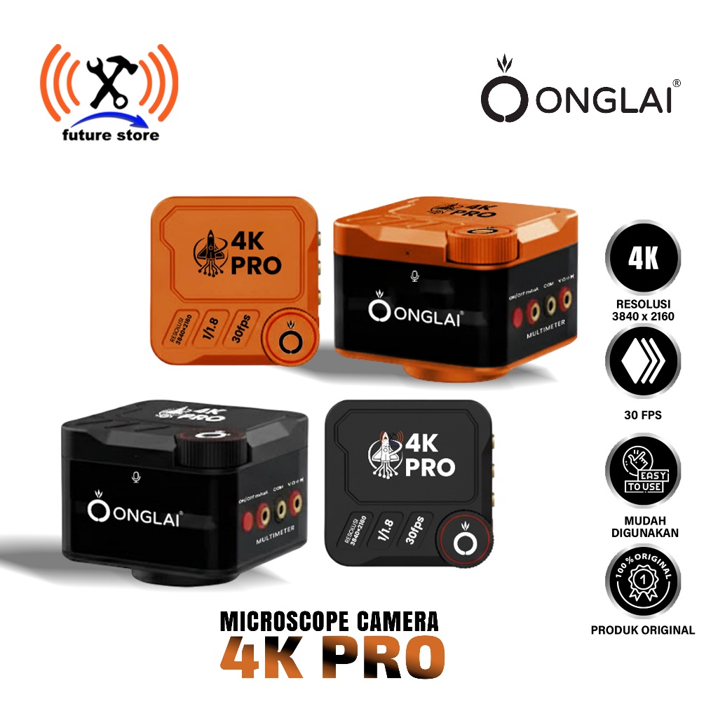 ONGLAI MICROSCOPE CAMERA 4K PRO DIGITAL VIDEO ULTRA HD KAMERA MIKROSKOP SERVICE HP MULTIMETER MICROS