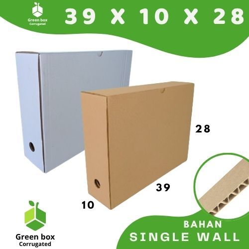 Box File 39x10x28 Kardus arsip polos box Arsip File storage box Dokumen Kantor Arsip Negara