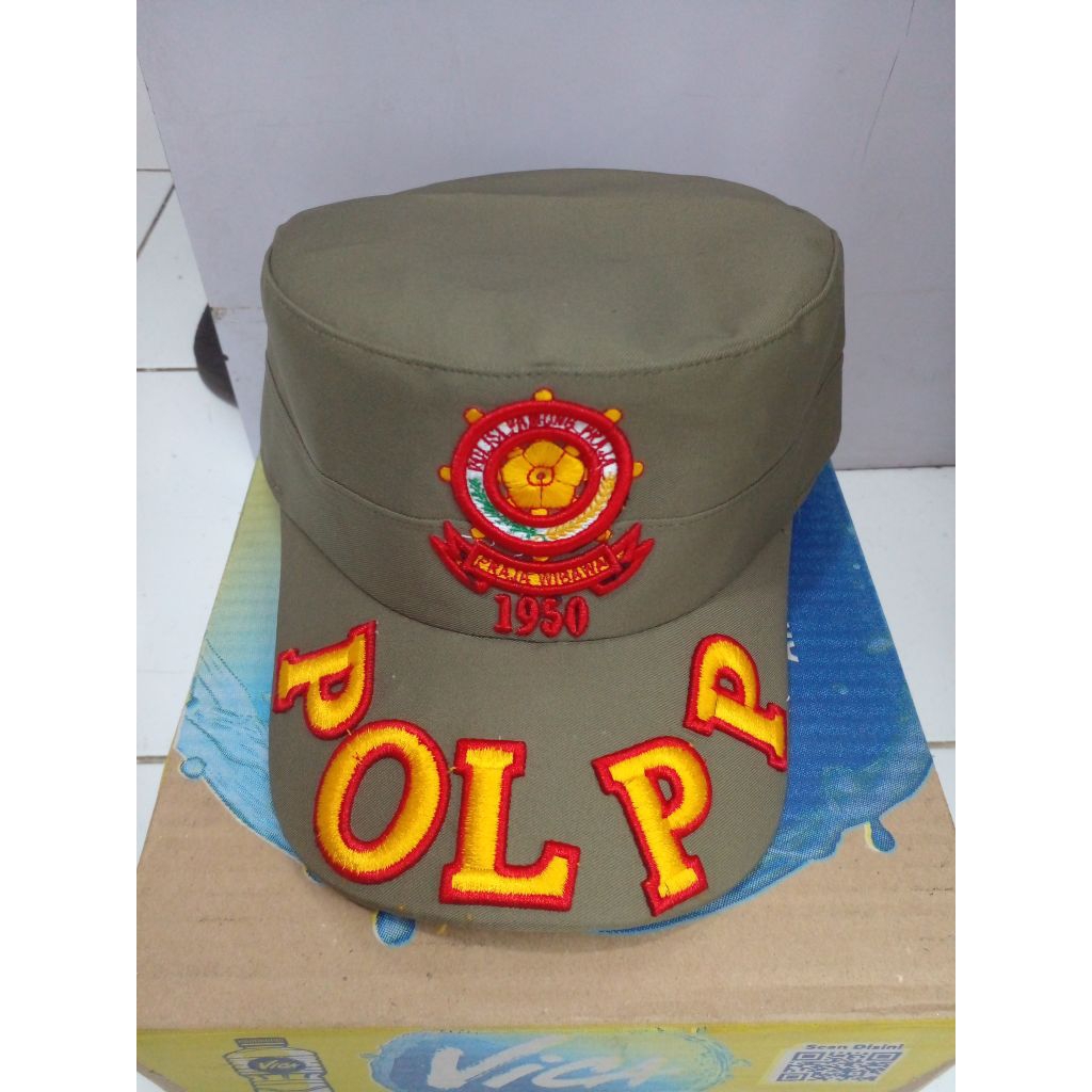 topi komando POL PP  | topi lapangan pol pp