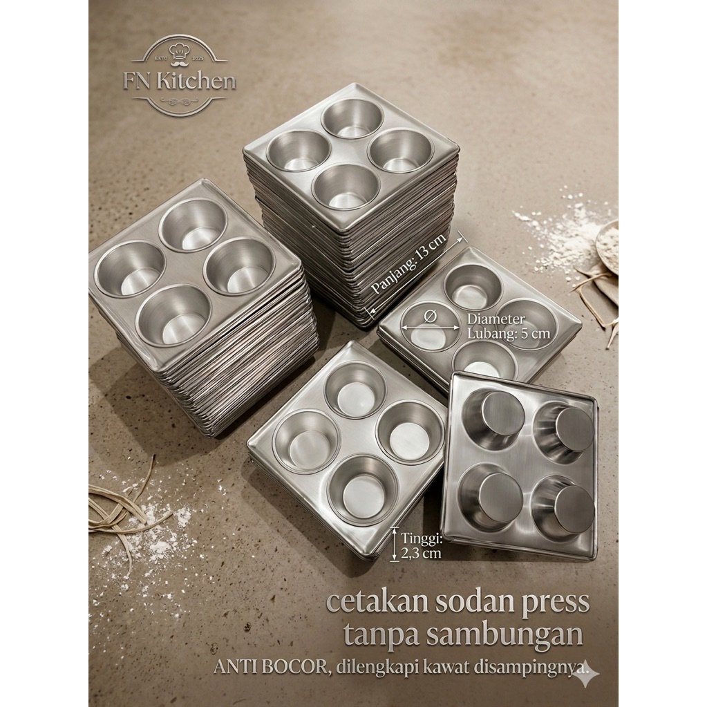 Cetakan Wedang Sodan Aluminium Anti Bocor, Tahan Lama, Mudah Dibersihkan