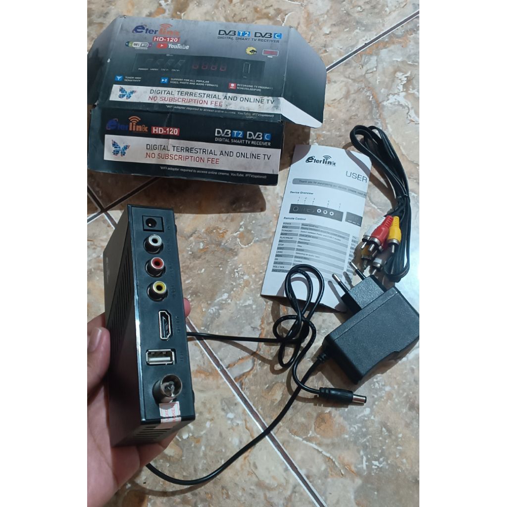 (SECOND) STB Eterlink HD-120 Box tanpa remote
