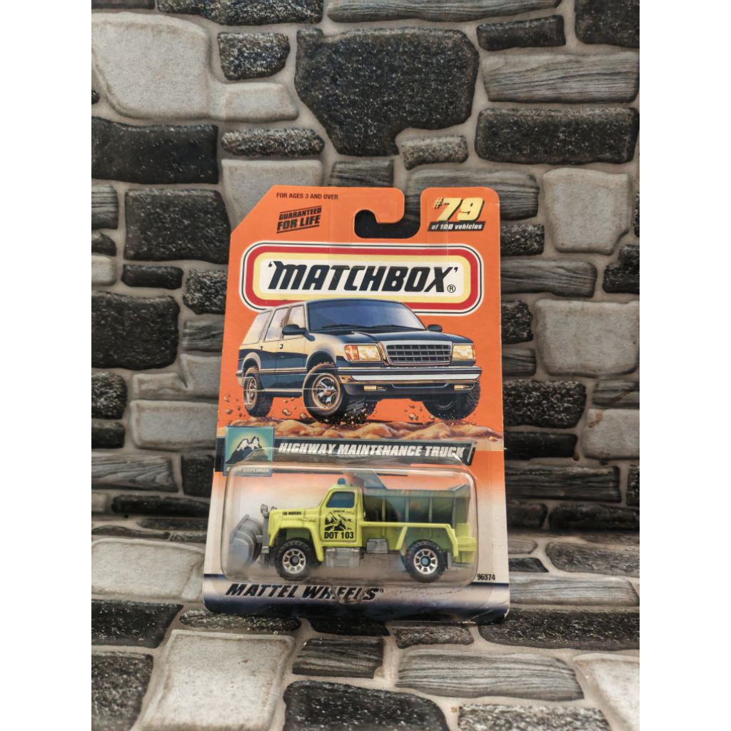 Matchbox Highway Maintenance Truck Hijau - Reguler Card