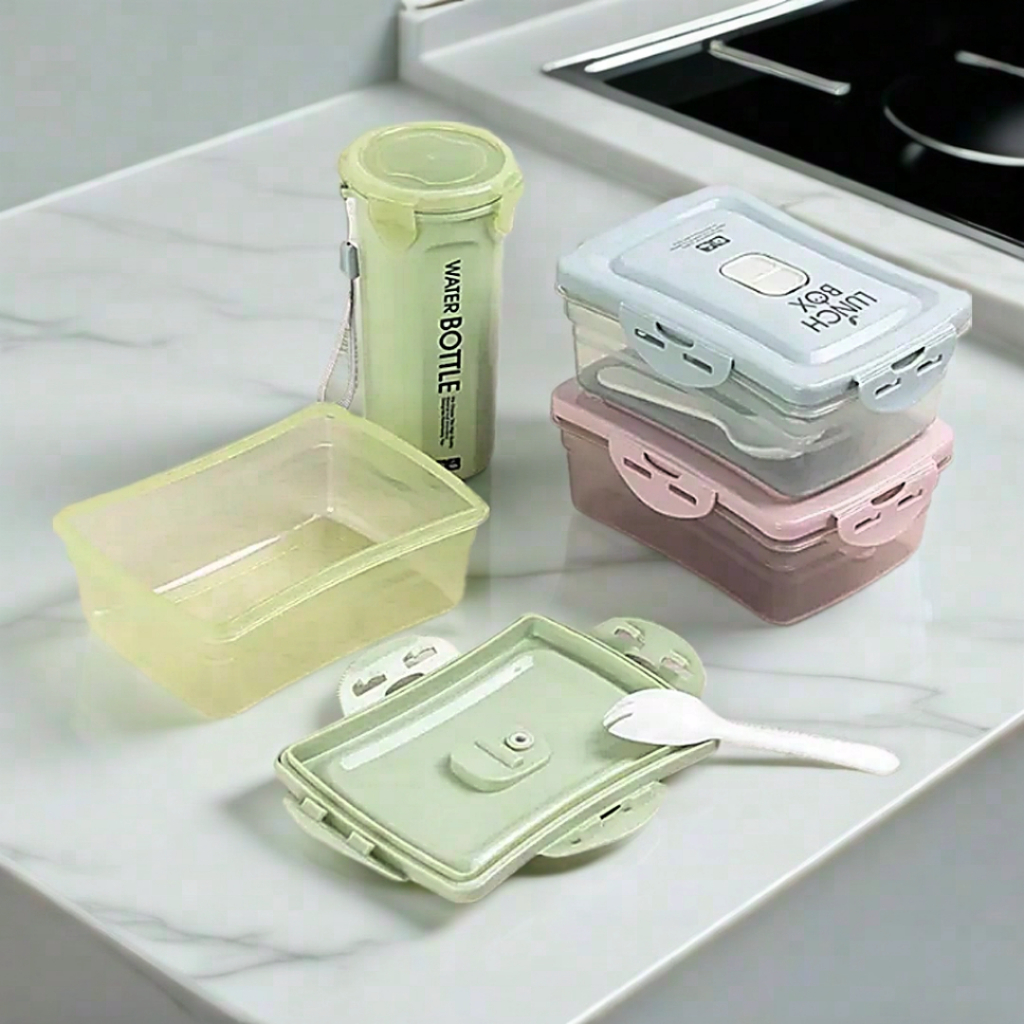 Tempat makan set KAIXIN KX-8244 / Kotak bekal satu set