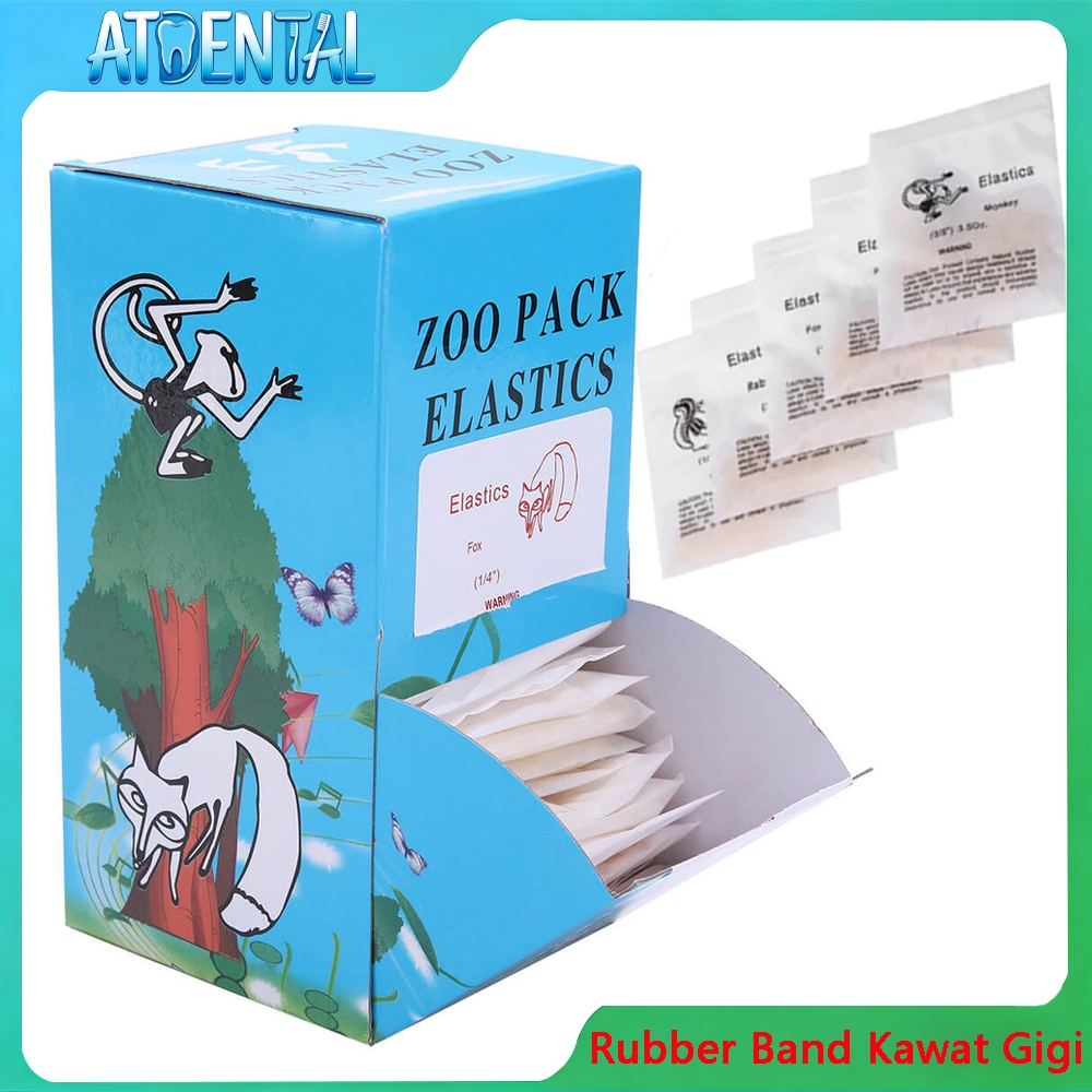 Karet Behel Orthodonti - Elastik Rubber Band untuk Kawat Gigi, Cocok untuk Perawatan Gigi dan Penutu