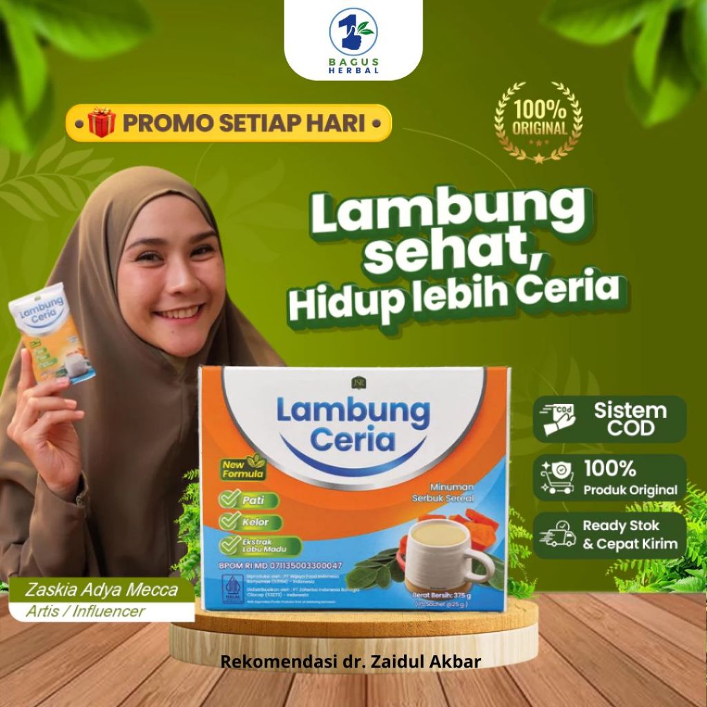 Lambung Ceria isi 15 Sachet - Herbal dr. Zaidul Akbar