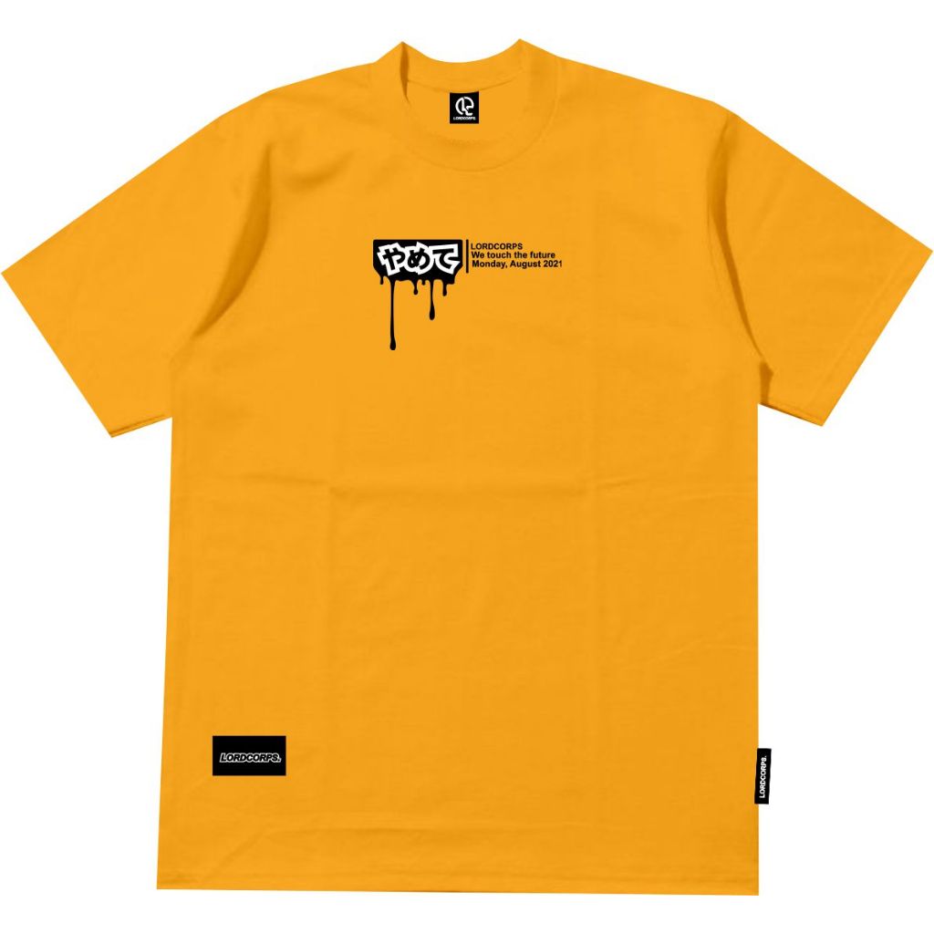 PAKAIAN PRIA ATASAN KAOS DISTRO ART CHANEL KUNING