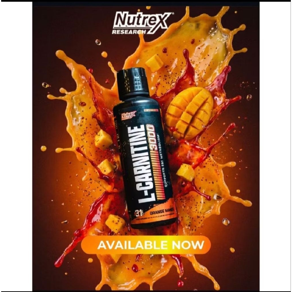 NUTREX L CARNITINE 3000 SUPPORTS FAT METABOLISM 31 SERVING 465ML BPOM READY STOK