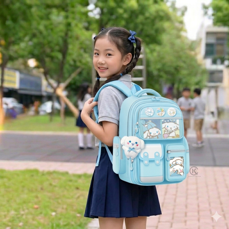 Tas Ransel Anak Sekolah Tas Punggung Sekolah Anak Lucu Anti Air Free Gantungan